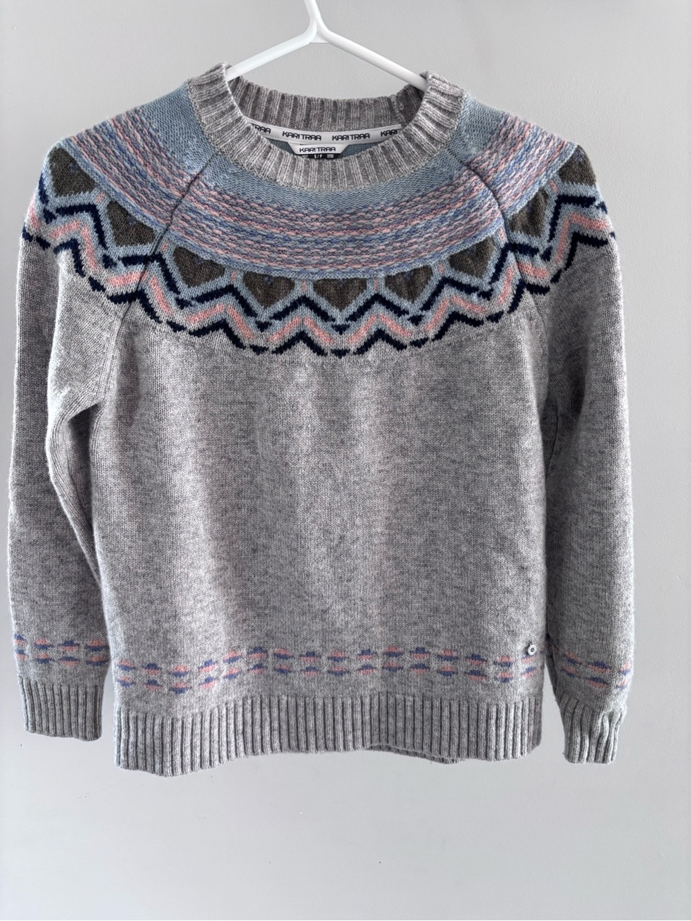 Kari Traa Grey Crewneck Sweater- Sundve Long-Sleeve Sweater - Women's